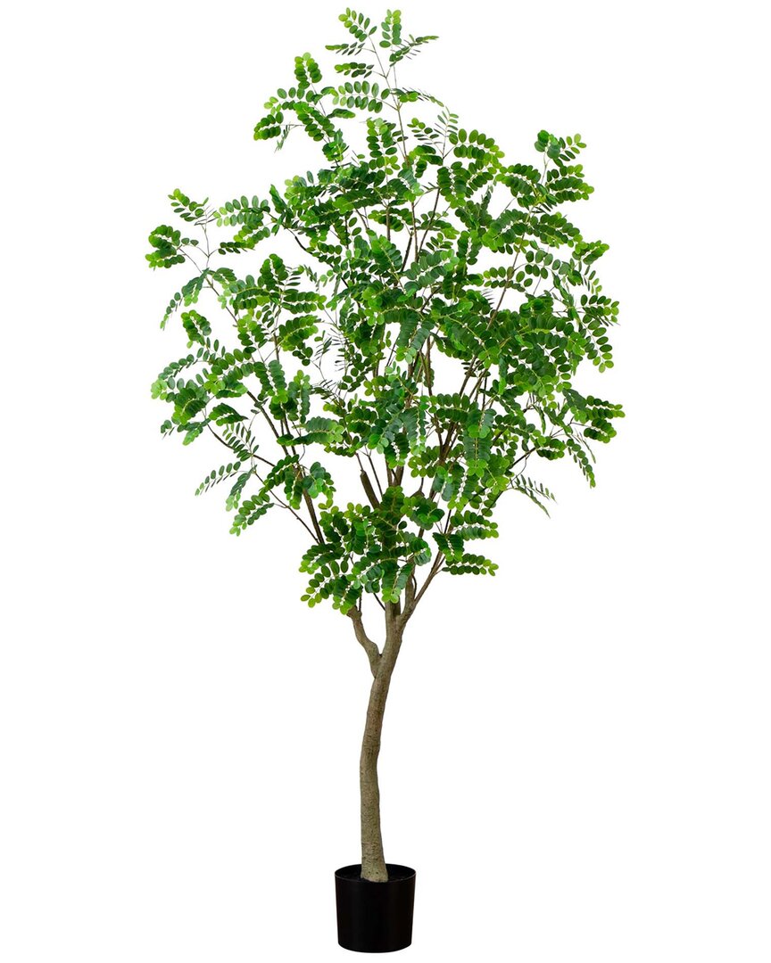 Nearly Natural 7ft Artificial Greco Citrus Tree With Real Touch Leaves In Green
