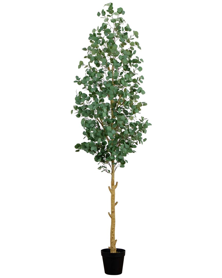 Nearly Natural 10ft Artificial Eucalyptus Tree In Green