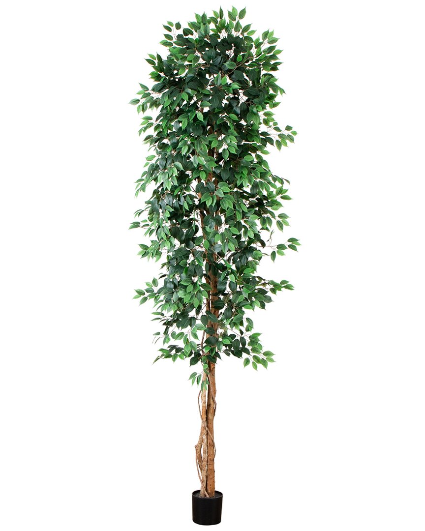 Nearly Natural 10ft Artificial Ficus Tree In Green