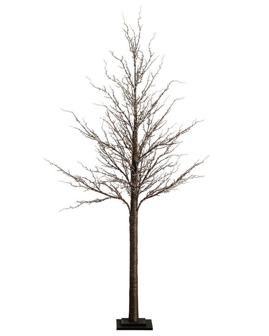 Shop Nearly Natural 6ft Pre-lit Artificial Twig Tree With 480 Warm White Led Lights In Brown