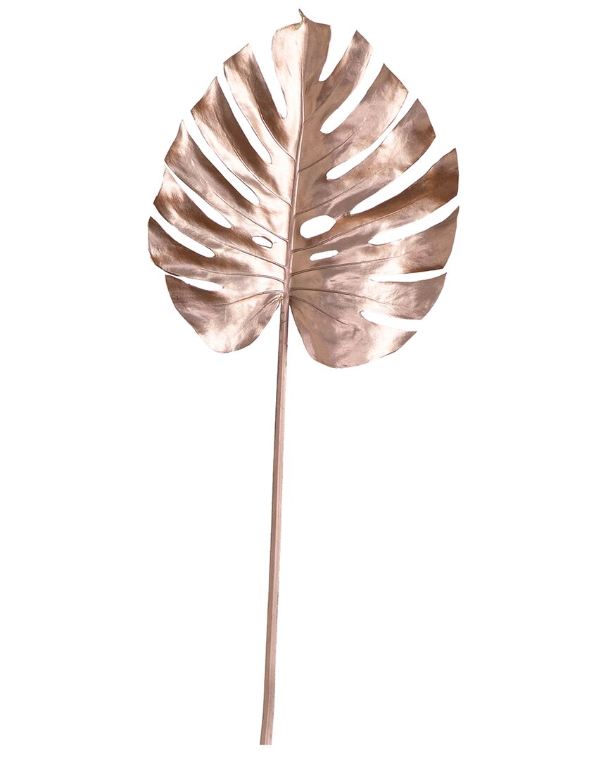 Nearly Natural 41in. Artificial Rose Gold Monstera Stems