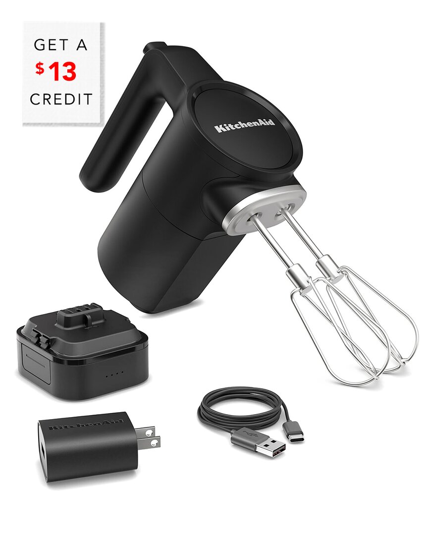 Kitchenaid Go Cordless Hand Mixer In Black