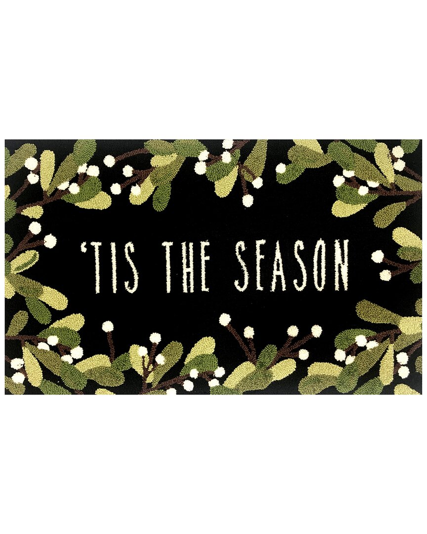 The Rug Market Tis The Season 24x36in Doormat In Black