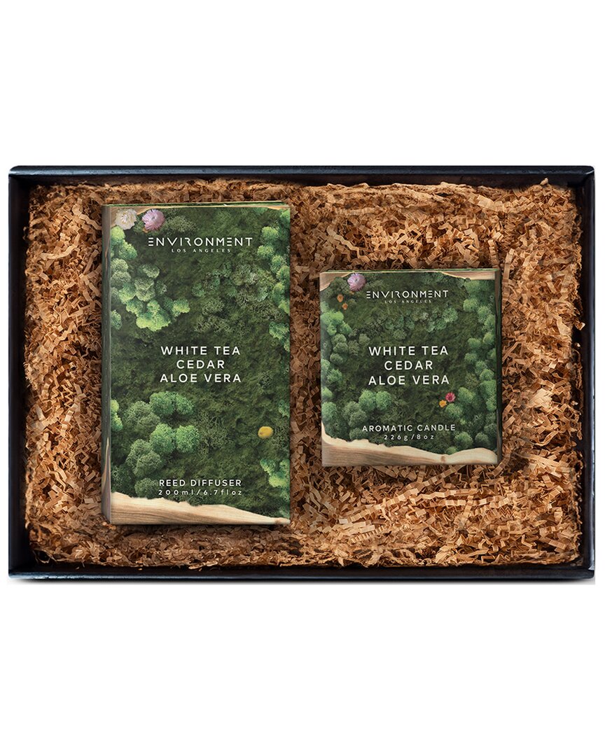 Shop Environment Los Angeles Environment 200ml Diffuser & 8oz Candle Gift Pack Inspired By Westin Hotel¨ In Black