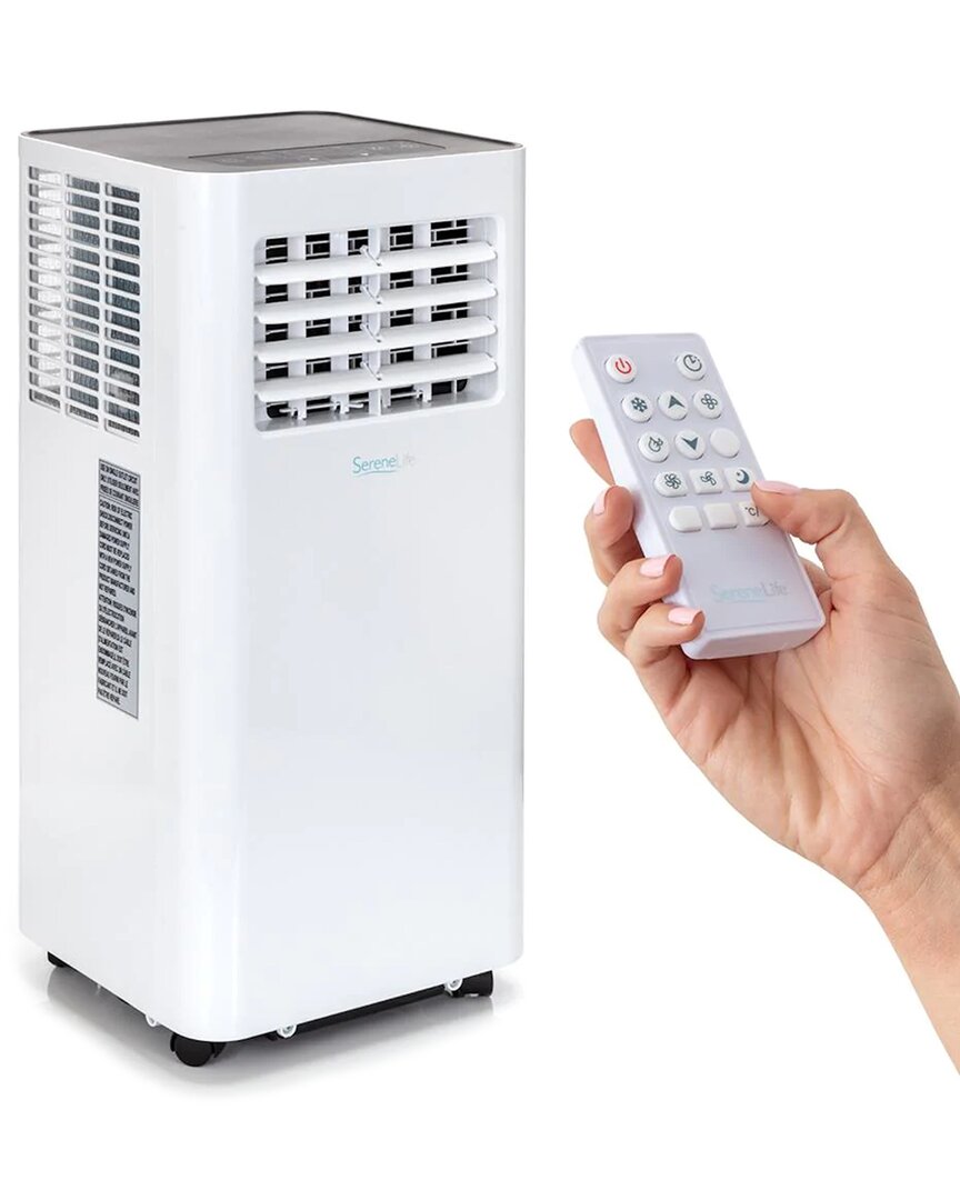 Serenelife Portable 10,000 Btu White Air Conditioner