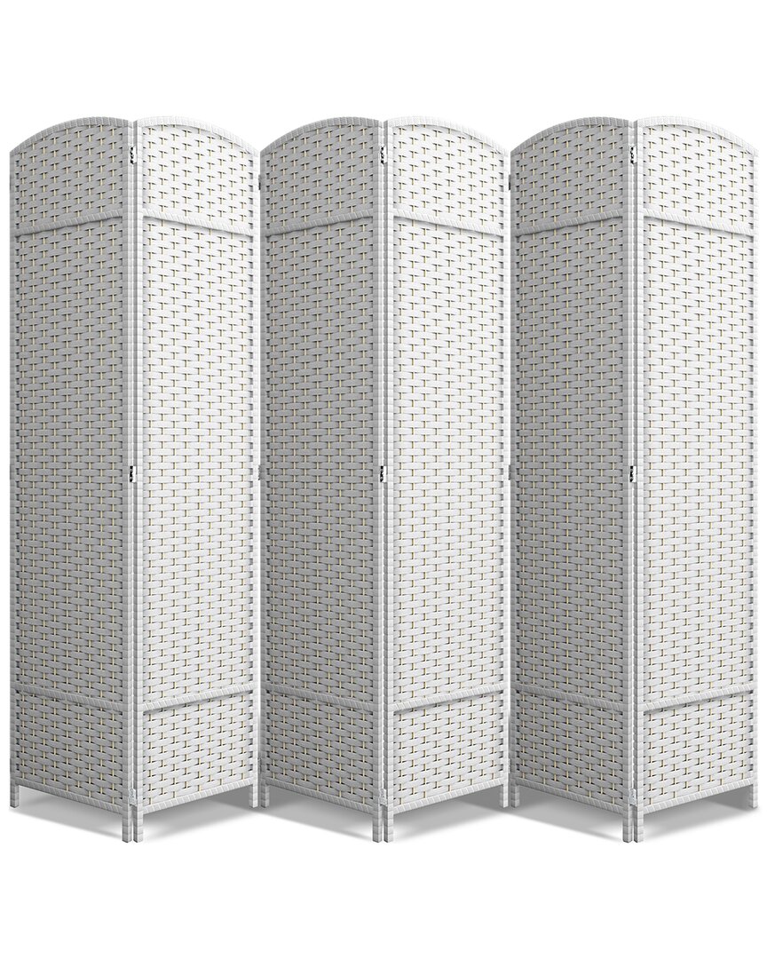 Sorbus 6 Panel Room Divider In White