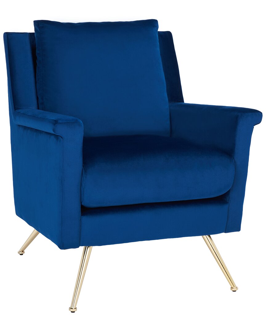 Safavieh Cerise Mid Century Arm Chair In Navy