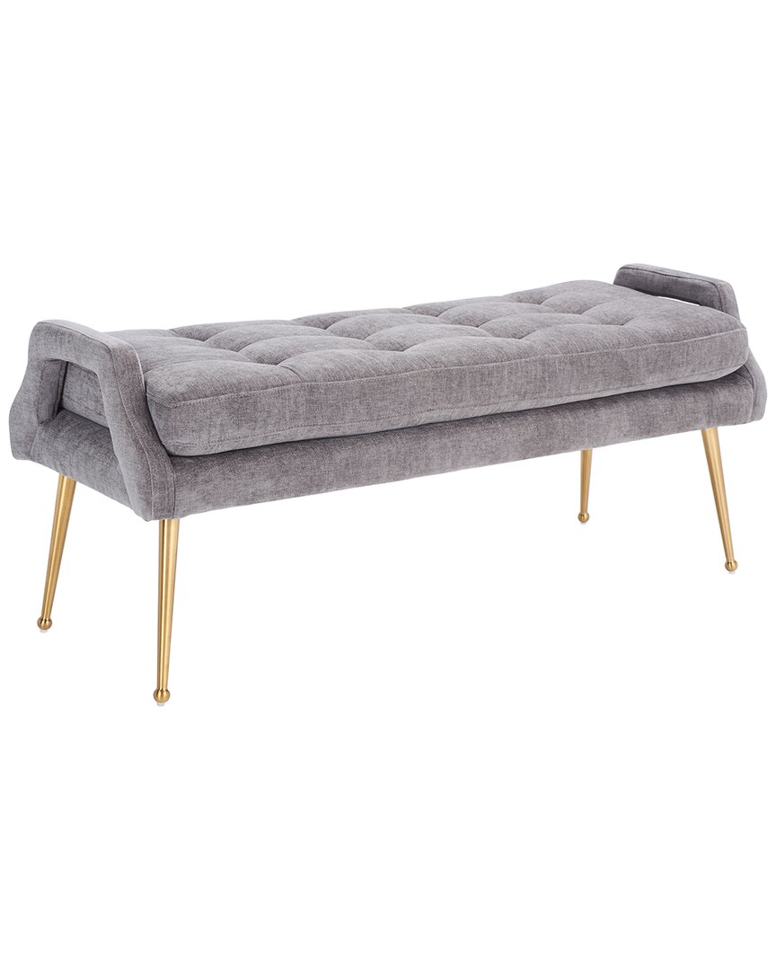 Safavieh Everdeen Bench In Charcoal