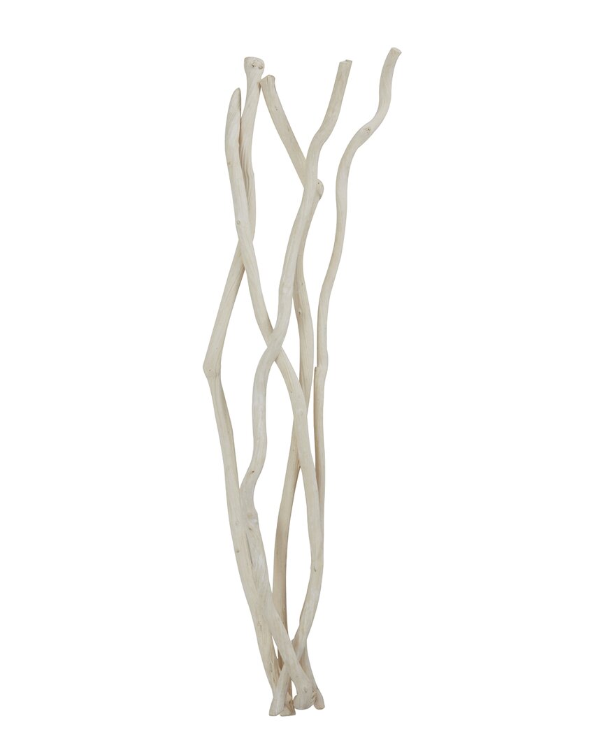 Peyton Lane Dula Log Cream Wood Tall Branch Natural Foliage In White