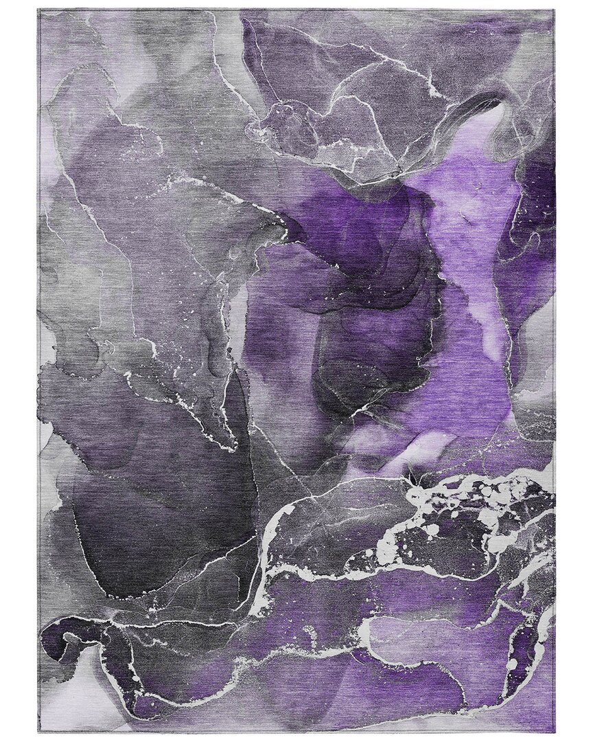 Addison Rugs Chantille Polyester Indoor/outdoor Washable Rug In Purple