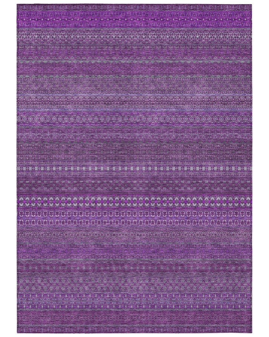 Addison Rugs Chantille Polyester Indoor/outdoor Washable Rug In Purple