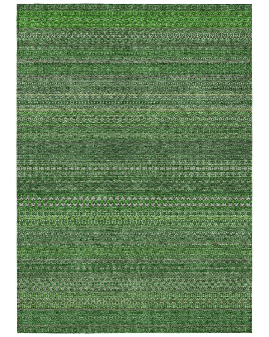 Addison Rugs Chantille Polyester Indoor/outdoor Washable Rug In Green
