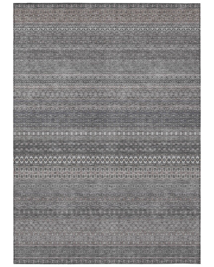 Addison Rugs Chantille Polyester Indoor/outdoor Washable Rug In Grey