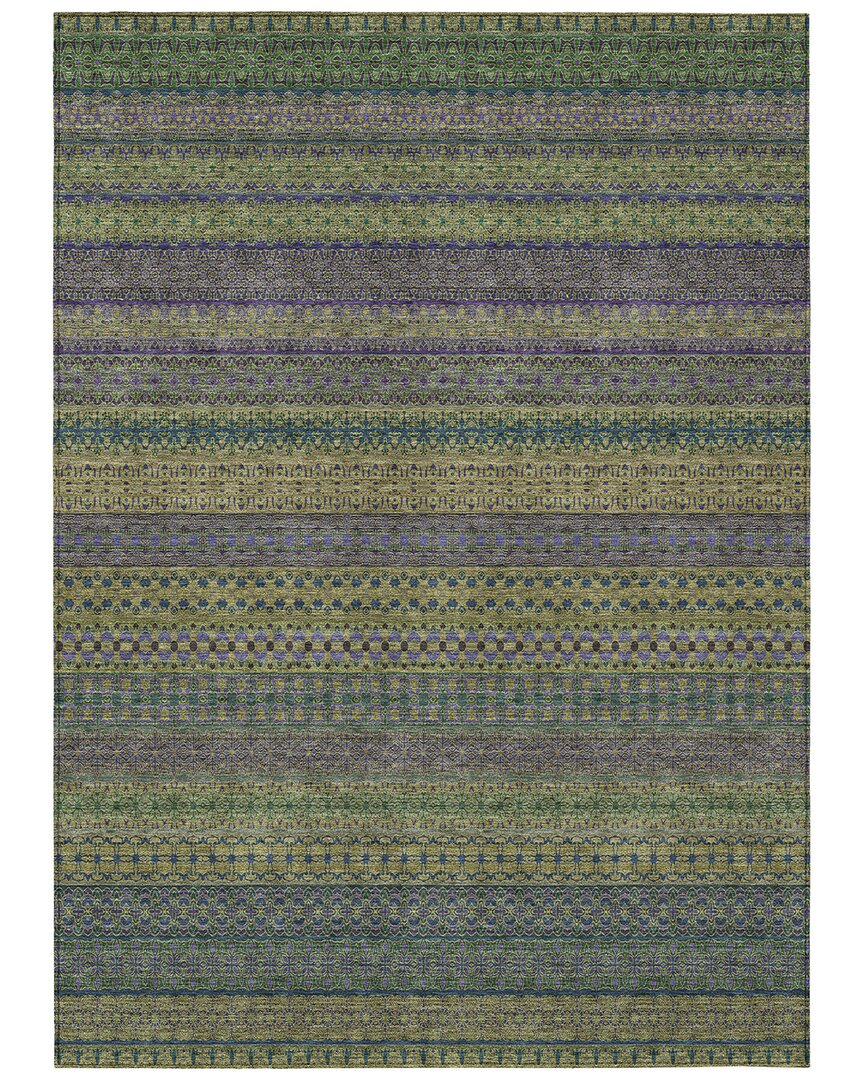 Addison Rugs Chantille Polyester Indoor/outdoor Washable Rug In Green