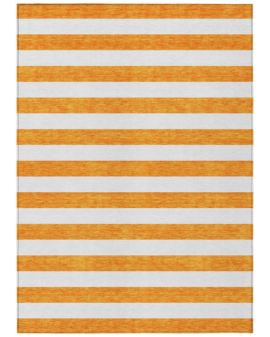 Addison Rugs Chantille Polyester Indoor/outdoor Washable Rug In Orange