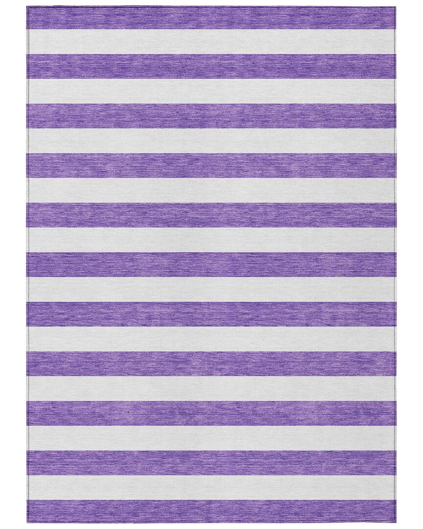 Addison Rugs Chantille Polyester Indoor/outdoor Washable Rug In Purple