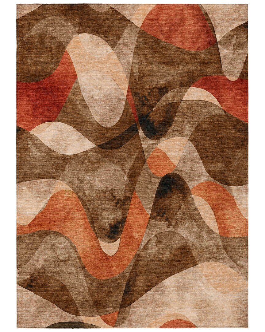 Addison Rugs Chantille Polyester Indoor/outdoor Washable Rug In Brown