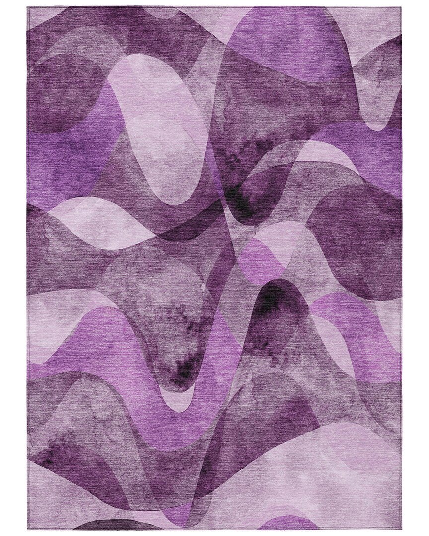 Addison Rugs Chantille Polyester Indoor/outdoor Washable Rug In Purple