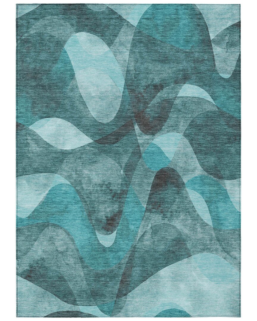 Addison Rugs Chantille Polyester Indoor/outdoor Washable Rug In Blue