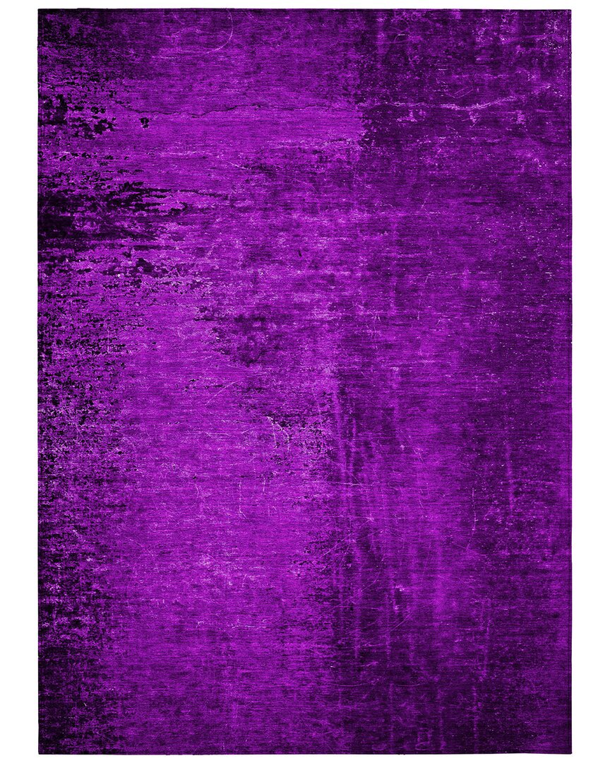 Addison Rugs Chantille Polyester Indoor/outdoor Washable Rug In Purple