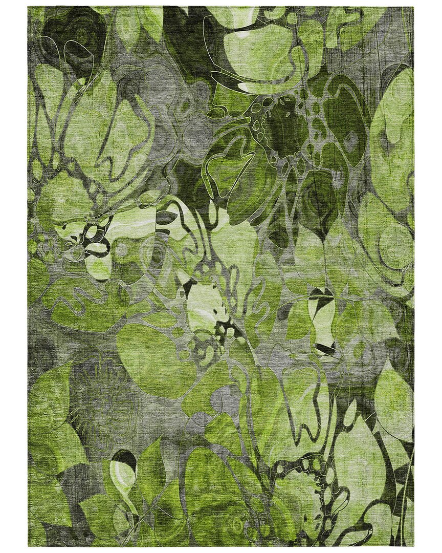 Addison Rugs Chantille Polyester Indoor/outdoor Washable Rug In Green