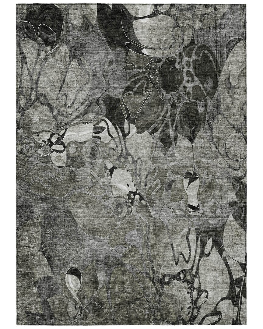 Addison Rugs Chantille Polyester Indoor/outdoor Washable Rug In Grey