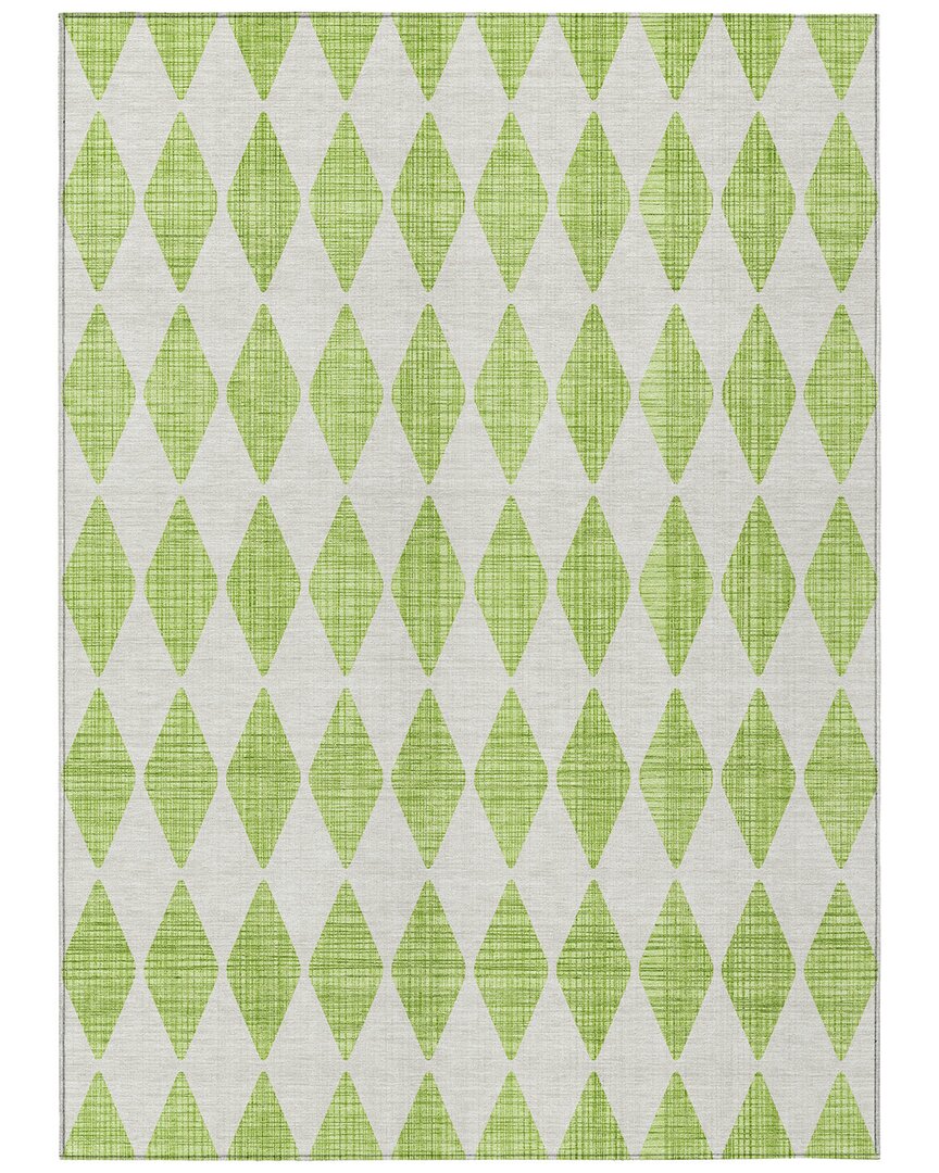 Addison Rugs Chantille Polyester Indoor/outdoor Washable Rug In Green