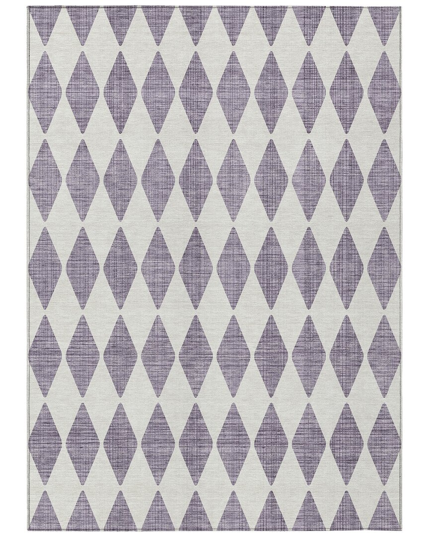 Addison Rugs Chantille Polyester Indoor/outdoor Washable Rug In Purple