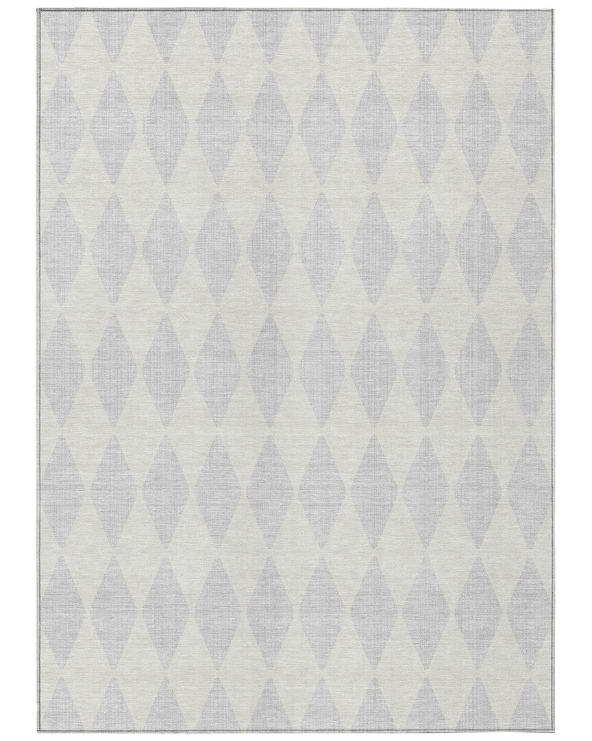 Addison Rugs Chantille Polyester Indoor/outdoor Washable Rug In Silver