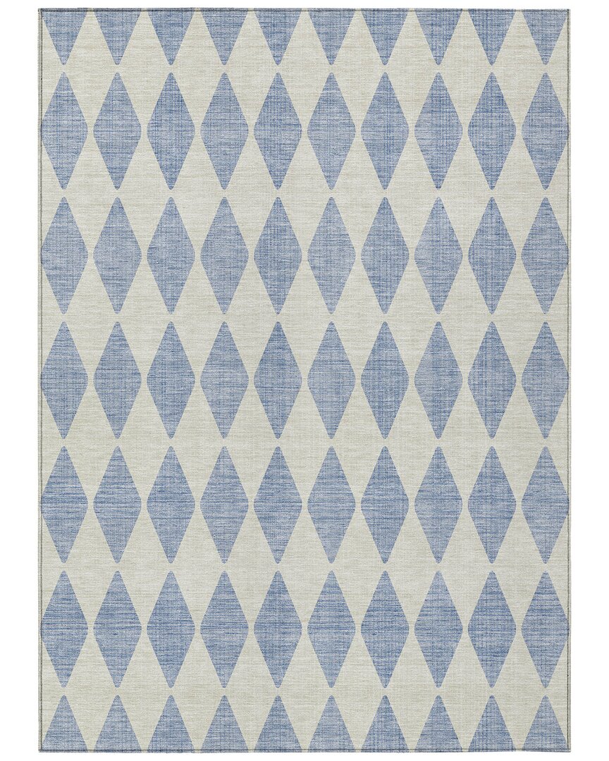 Addison Rugs Chantille Polyester Indoor/outdoor Washable Rug In Blue