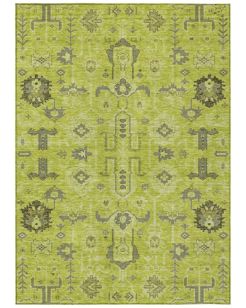 Addison Rugs Chantille Polyester Indoor/outdoor Washable Rug In Green