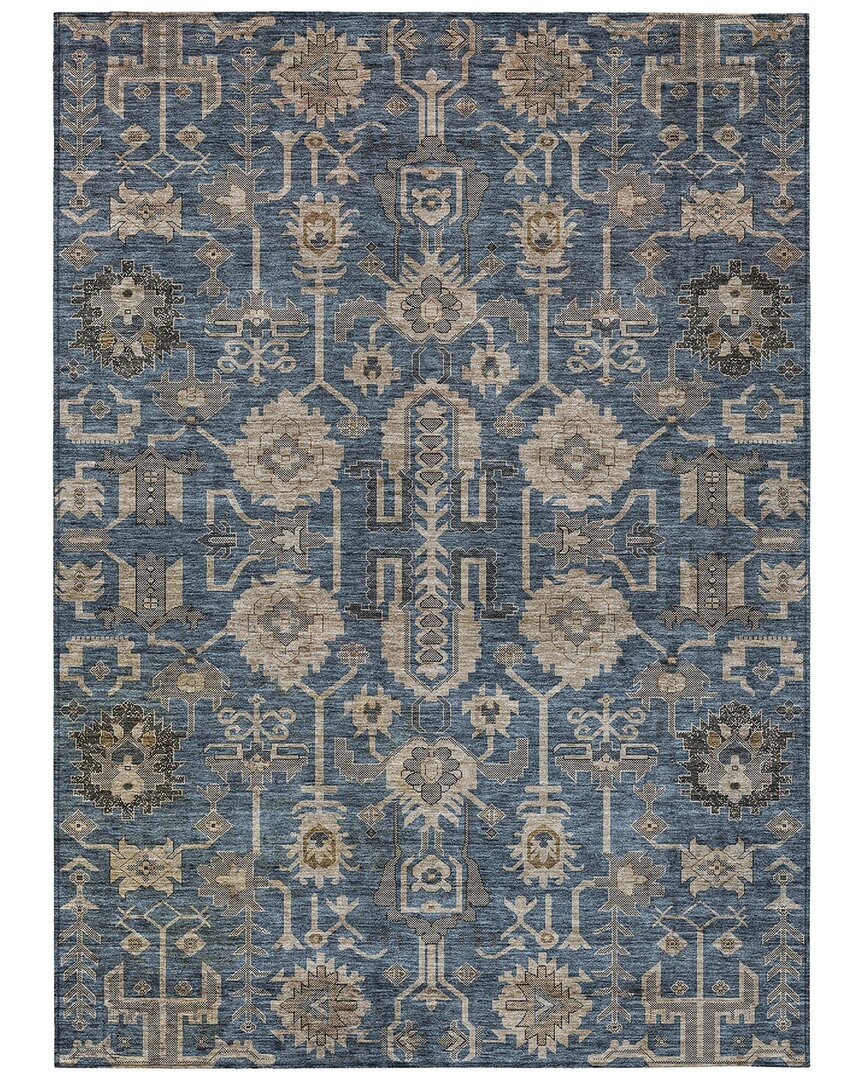 Addison Rugs Chantille Polyester Indoor/outdoor Washable Rug In Blue