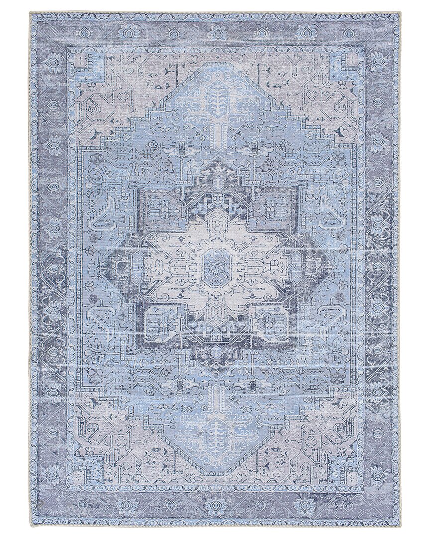 Surya Amelie Traditional Machine-washable Rug In Blue