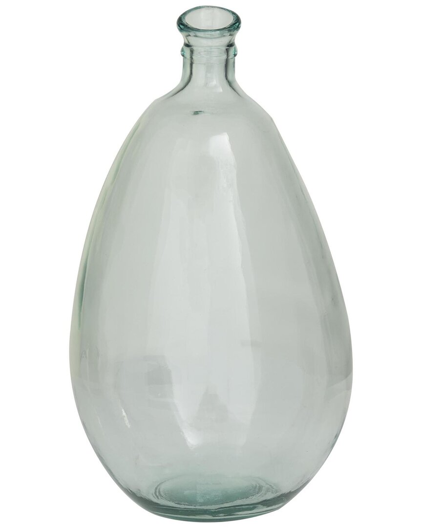Peyton Lane Recycled Glass Handmade Spanish Decorative Vase In Blue