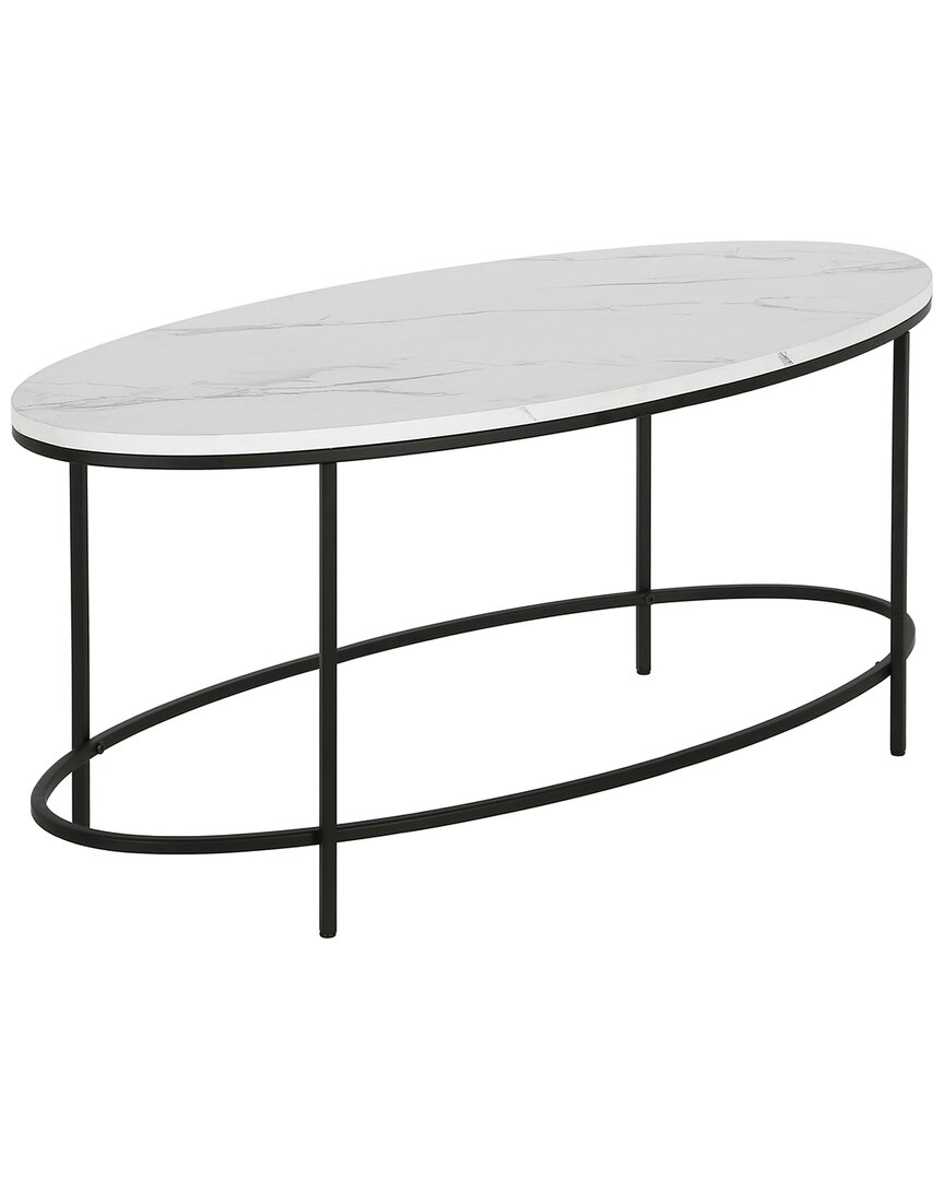 Abraham + Ivy Francesca Blackened Bronze And Faux Marble Coffee Table
