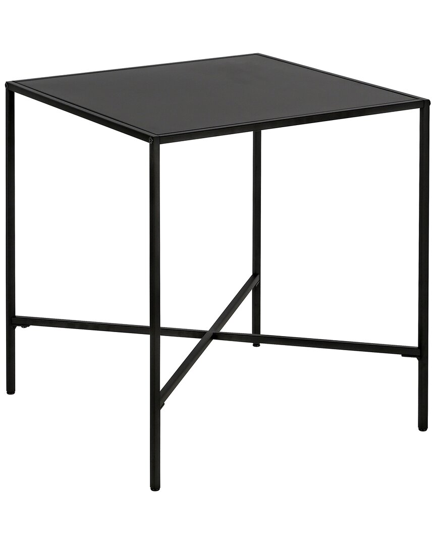 Abraham + Ivy Henley Blackened Bronze Side Table With Metal Tabletop