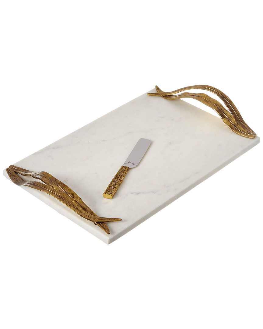 Michael Aram Palm Cheese Board With Knife