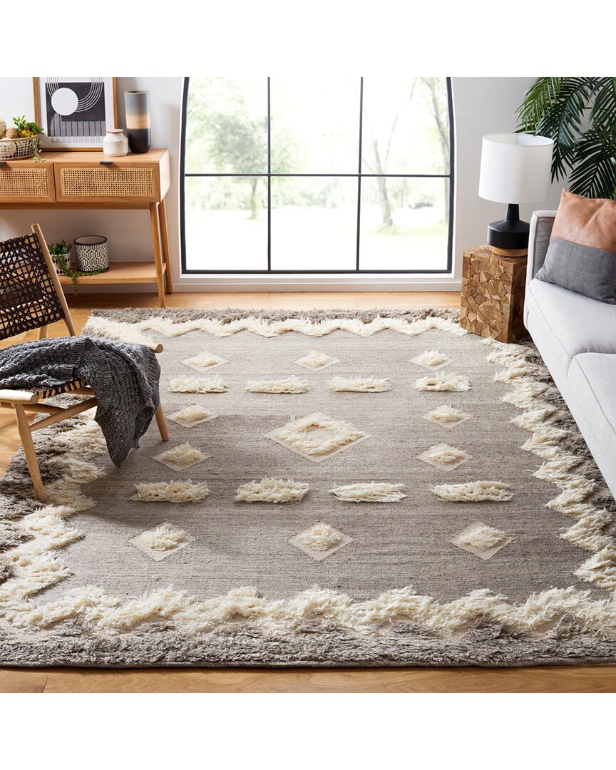 Safavieh Kenya Hand Woven Wool Rug In Grey