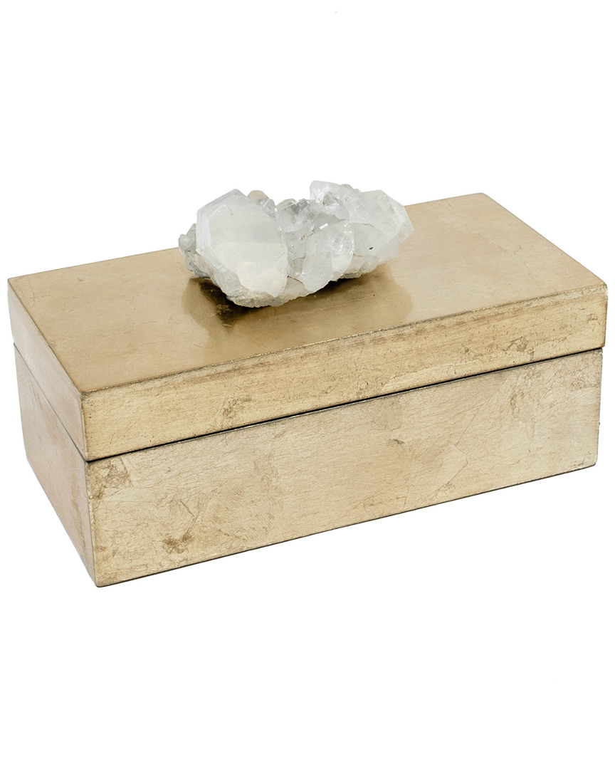 Mapleton Drive Medium Brushed Gold Box In Gold