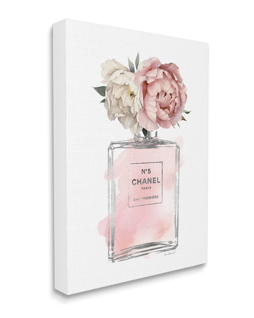 Stupell Vintage Soft Flowers In Pink Fashion Fragrance Wall Art