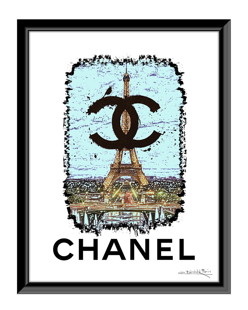Fairchild Paris Venice Beach Collections Chanel Paris Eiffel Tower Framed Print Wall Art