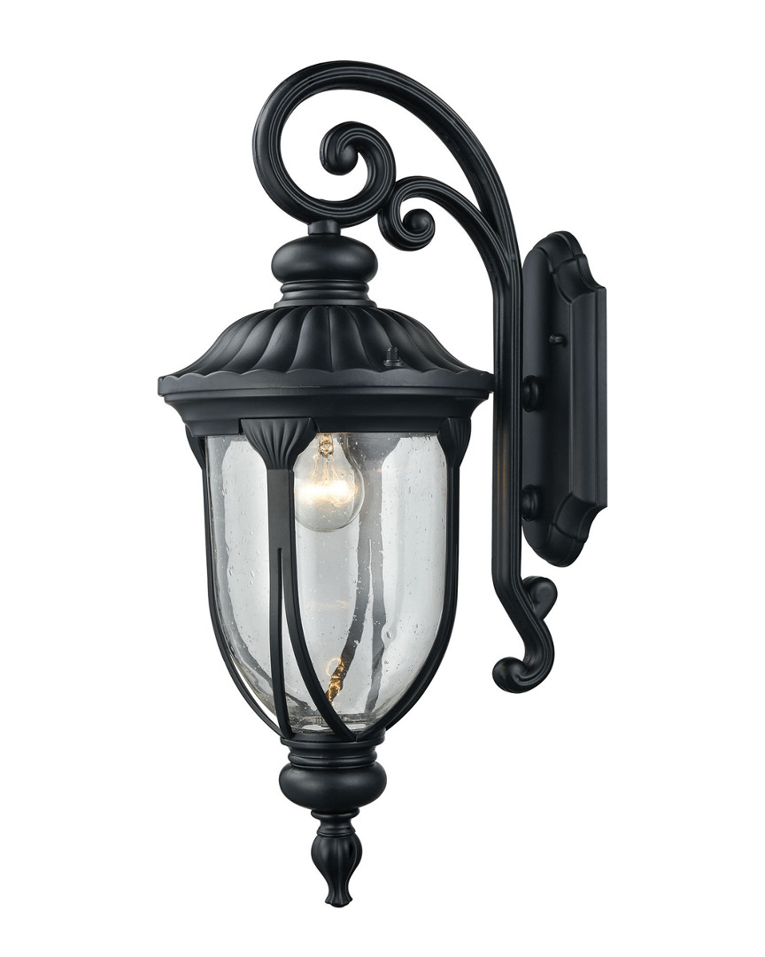 Artistic Home & Lighting Derry Hill 1-light Outdoor Wall Sconce In Black