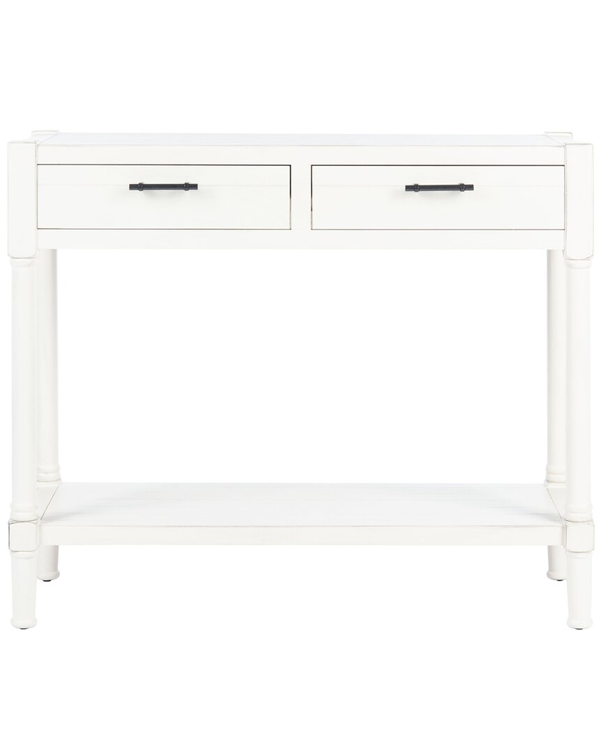 Safavieh Couture Filbert 2 Drawer Console Table In White