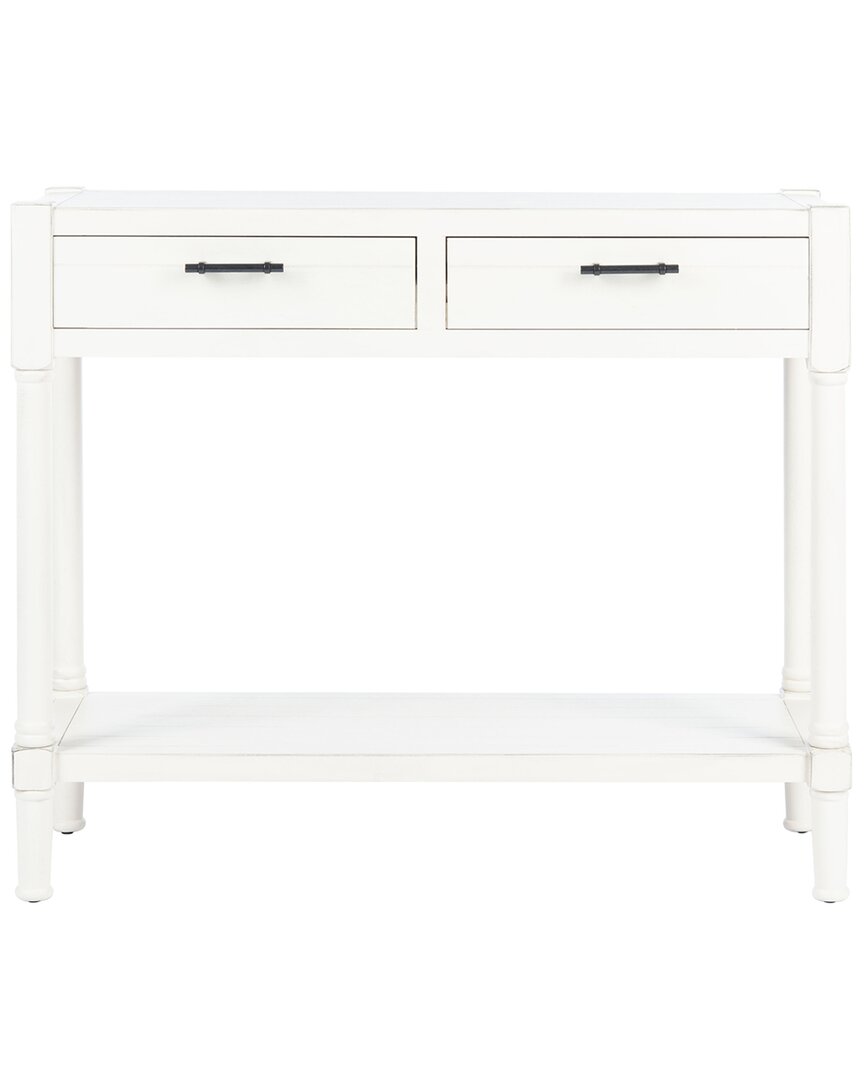 Safavieh Couture Filbert 2 Drawer Console Table In White