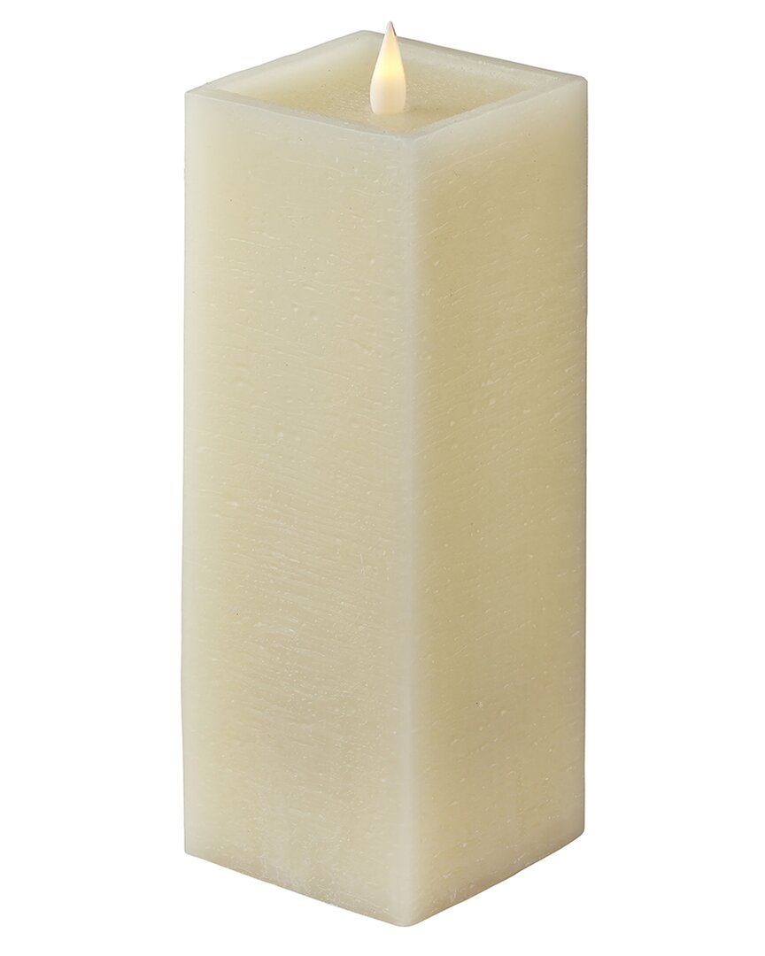 Seasonal Llc Classic Motion Flameless Square Candle In White