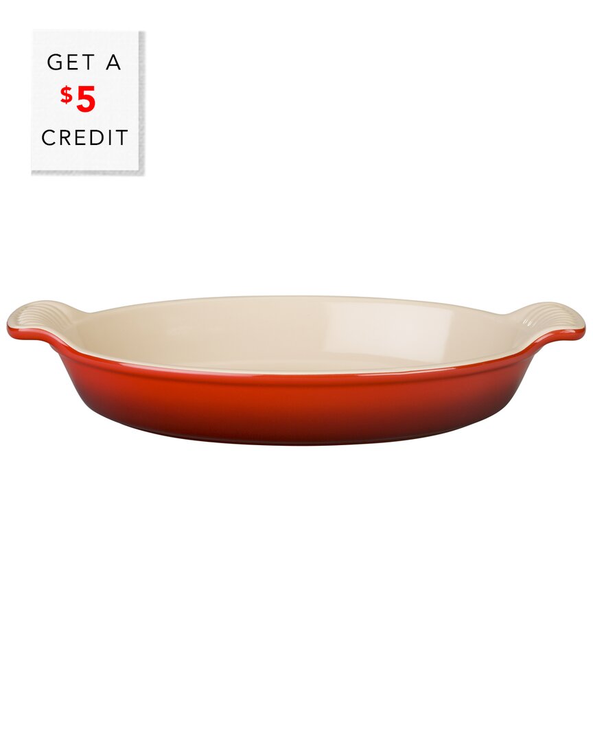Le Creuset 11in Heritage Oval Au Gratin Dish With $5 Credit