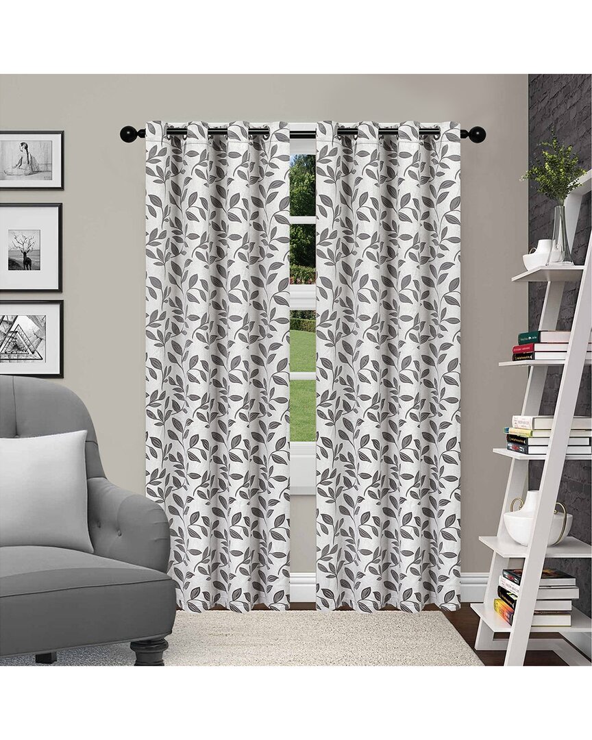 SUPERIOR SUPERIOR SET OF 2 LEAVES BLACKOUT PANEL CURTAINS