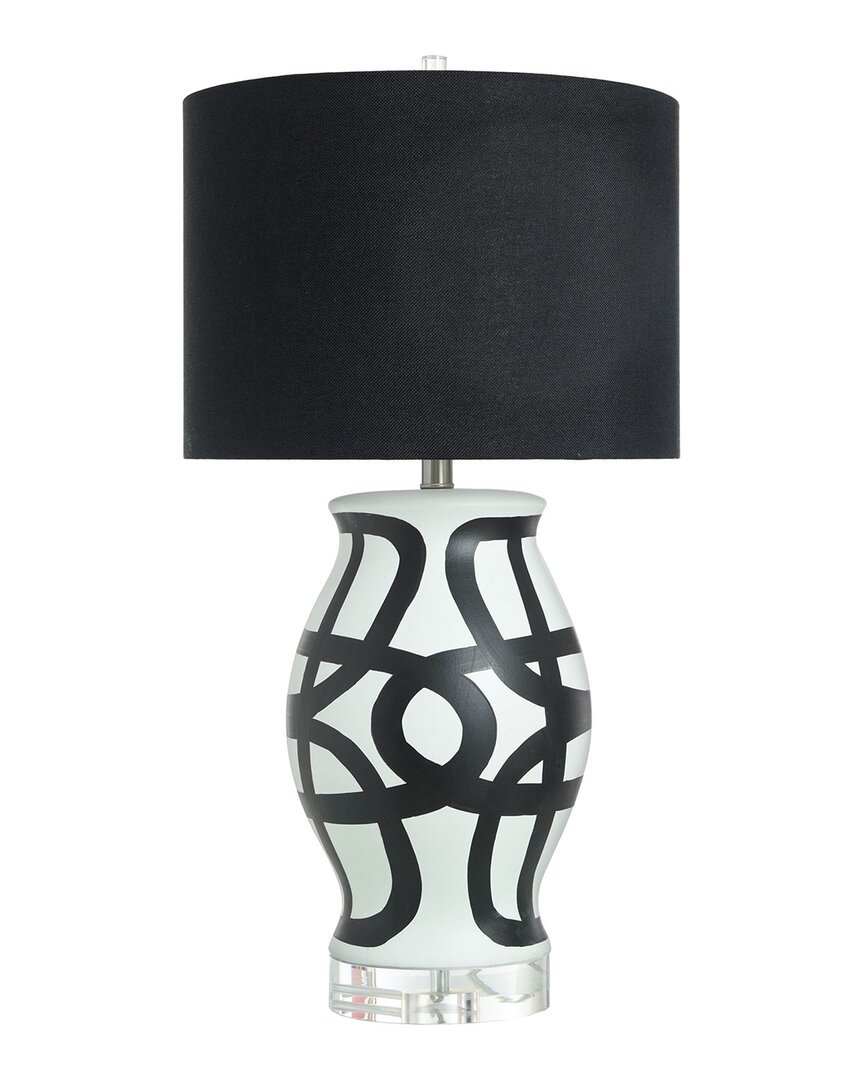 Harp & Finial Manning Table Lamp