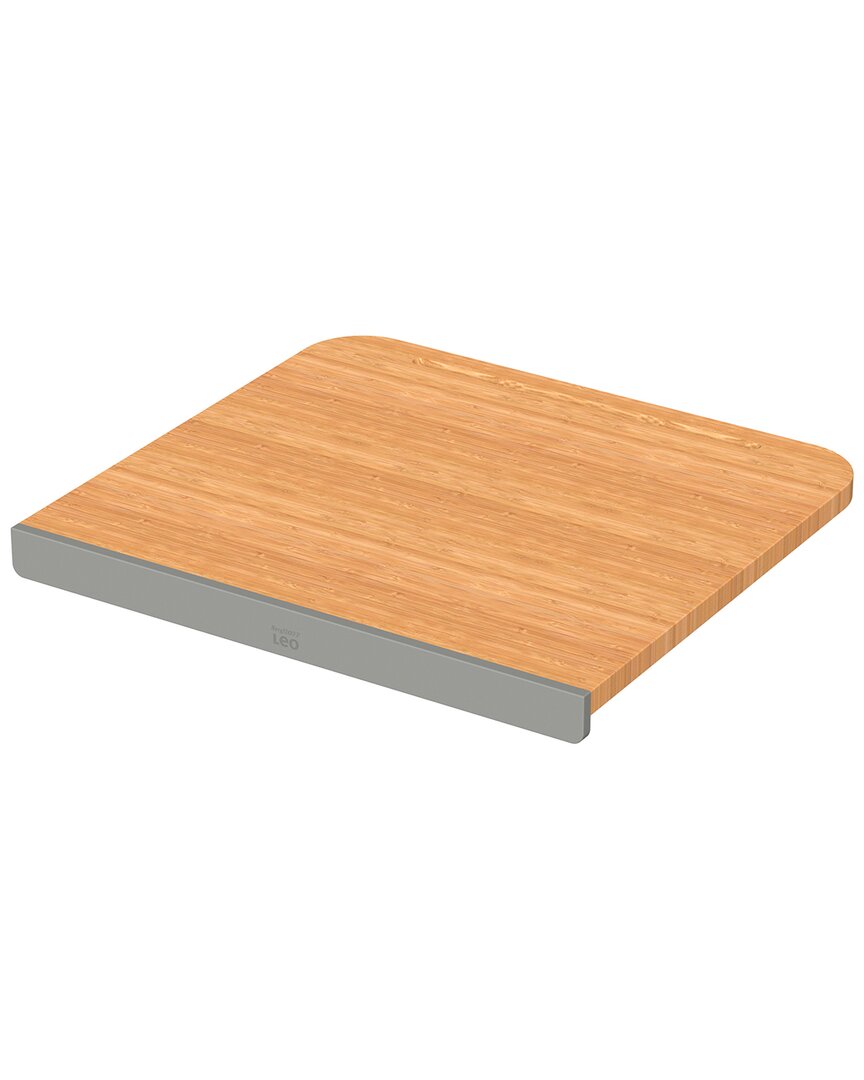 Shop Berghoff Leo Bamboo Rectangular Cutting Board/tablet Stand In Grey