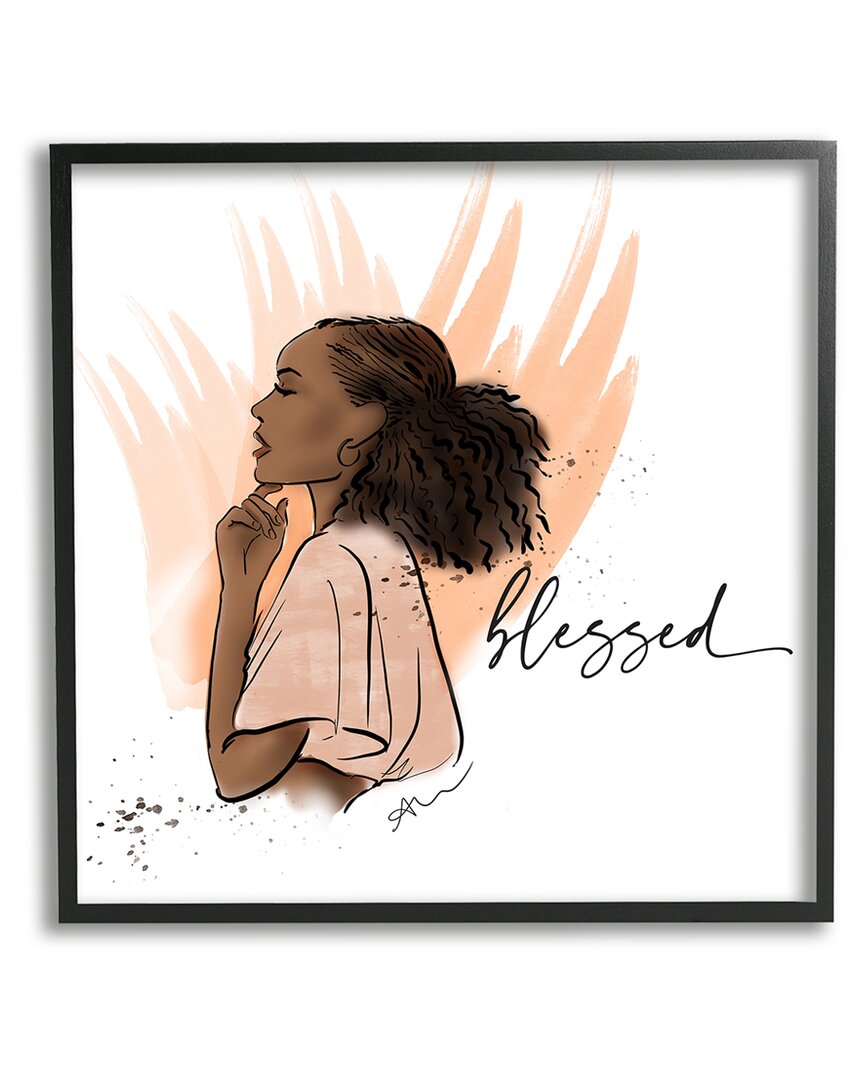 Stupell Blessed Woman Portrait Framed Giclee Wall Art By Alison Petrie